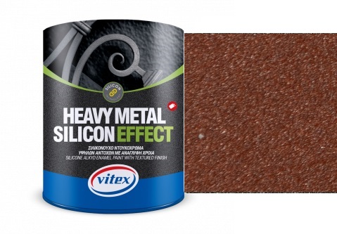Vitex Heavy Metal Silicon Effect  - štrukturálna kováčska farba  777 Terracotta 0,75L